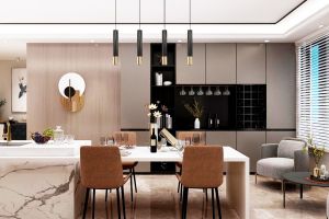 [家装e站]148平米的现代风装修，个性又简洁，打造别样的现代家装