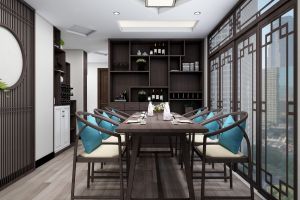 [邢台九创装饰]晒晒新中式风格新家，复古与时尚的结合设计，爱了