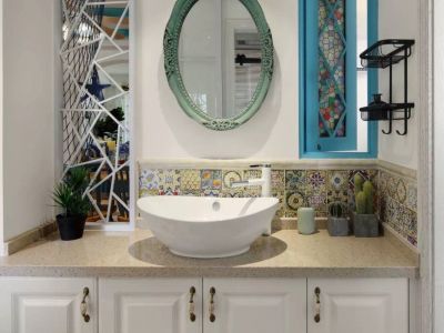 威隆太阳城地中海风格三居装修案例