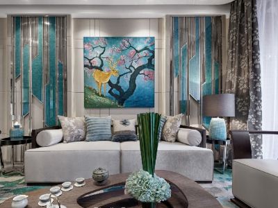 印澜岸花园现代风格101平米装修案例