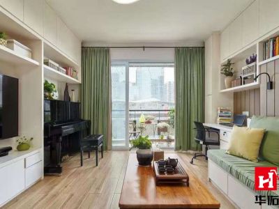 万科蓝山100平三居室现代简约装修案例