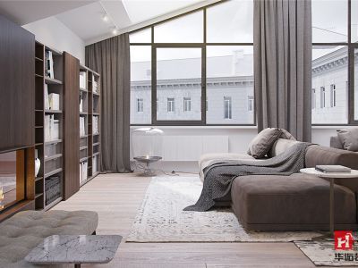 幸福里150㎡三居室港式风格装修案例