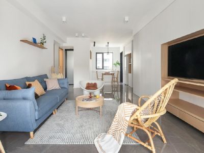 阳光·碧水长滩简约风格97平米装修案例