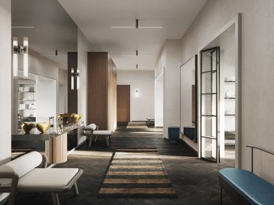 翰林苑170平米现代极简风格四居室装修案例