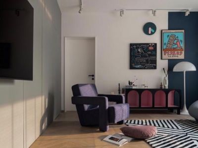 文一名门皇马117平米北欧简约风三居室装修案例