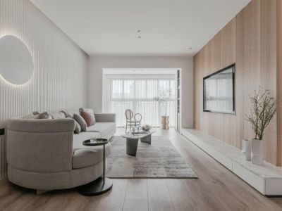 福源佳苑98㎡二居室现代风格装修案例