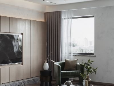 太湖锦园158平米现代简约三居室装修案例