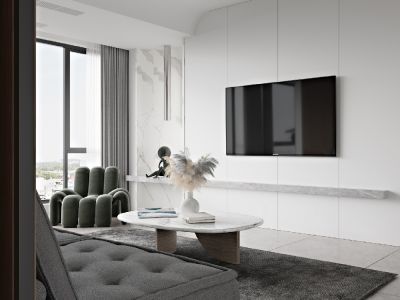 紫云东郡140平米现代简约风格三居室装修案例