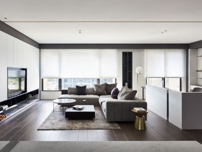 荣记玖珑湾145平米现代简约三居室装修案例