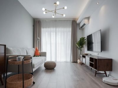 禾瑞源简约风格79平米二居室装修效果图案例