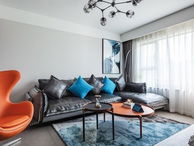 新世纪家园三居室116平方现代风格装修案例