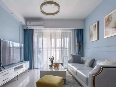 中冶圣乔维斯现代风格99平米三居室装修案例