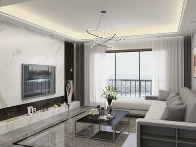 天安珑城128㎡四居室现代轻奢风格装修案例