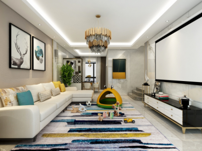 寰宇汇金中心140㎡四居室现代简约风格装修案例