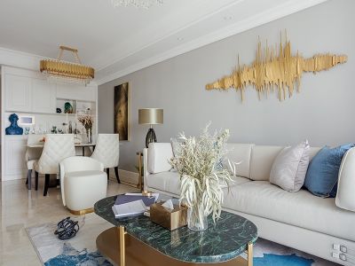 海尔云海湾三居室117平方欧式风格装修案例