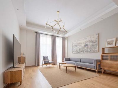 富盈香茶郡140平米四居室日式风格装修案例