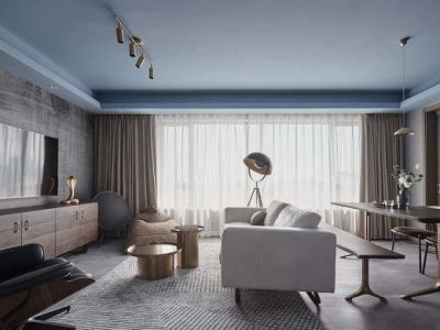 利丰时代108平米简约现代风格三居室装修案例