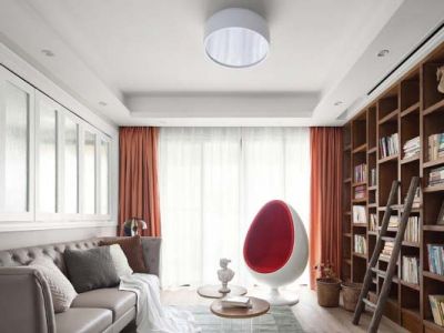 加州阳光130㎡四居室现代简约风格装修案例