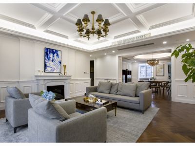 唯一国际140平米美式风格三室两厅装修案例