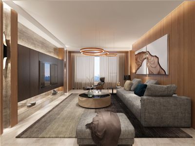 融创长风壹號180㎡四居室现代简约装修案例