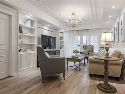 首开国风琅樾132㎡三居室欧式风格装修案例