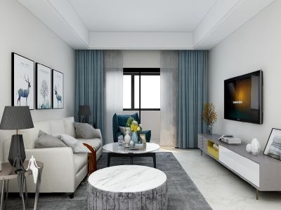 东原锦悦99平米现代简约风三居室装修案例