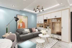 [南昌欧坊装饰]108平方米三室一厅装修 舒适而温馨居家氛围