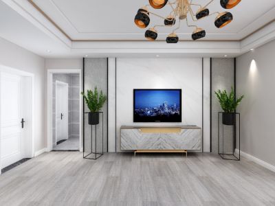 力高君誉滨江114平混搭风格装修案例