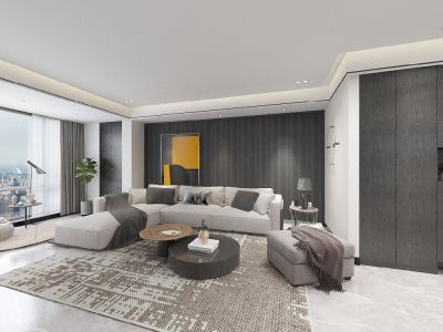 国寿嘉园逸境现代风格三居装修案例