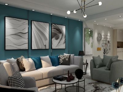 正荣棠悦99平现代风格装修案例