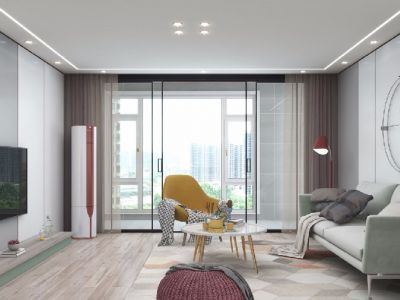 新旅明樾府110平简约风格装修案例