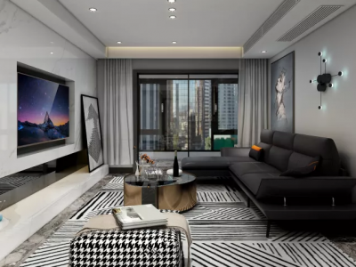 九龙湖金茂悦119平现代风格装修案例