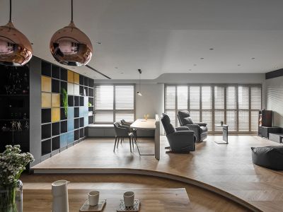 三正半山豪苑118平米三居室现代风格装修案例