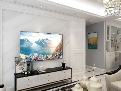 九颂山河时代城120平简欧风格装修案例