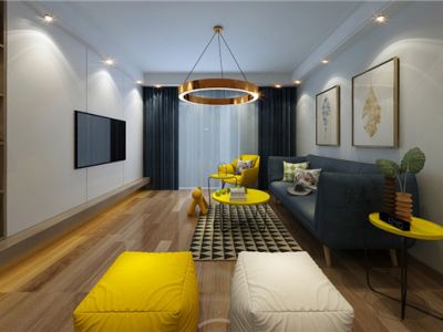 莱茵湖畔120平三居室北欧风格装修案例