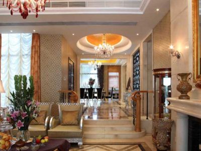 星汇·翠峰175平米别墅欧式风格装修案例