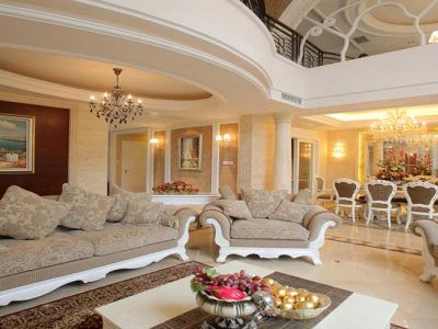 银湖山庄408平米欧式田园风格别墅装修案例