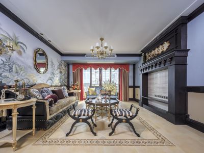 碧桂园天琴湾混搭风格146平米四室两厅装修案例