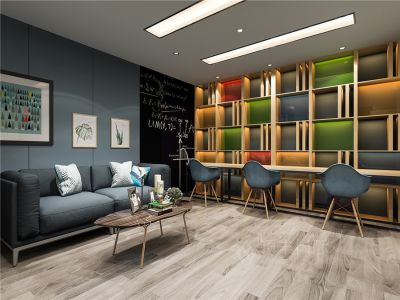 托爱思办公室668平现代风格装修案例