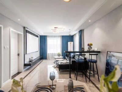 保利鑫城136平米现代简约3室装修案例