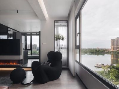 书香华府120平现代简约三居室装修案例