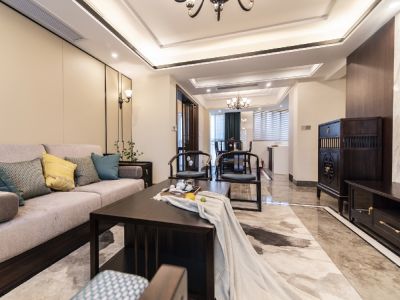 提香湾150平米中式四居装修案例