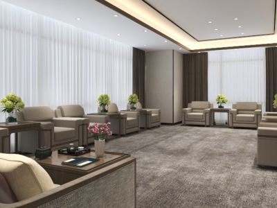 300平现代风格紫峰大厦办公室装修案例