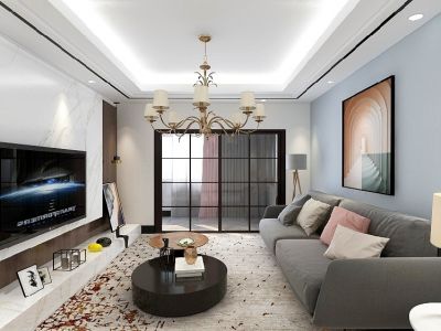 倍乐台北公馆简约风格二居装修案例