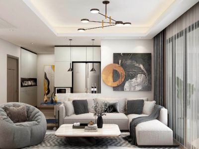 世纪铂金·时代天宸简约风格三居装修案例