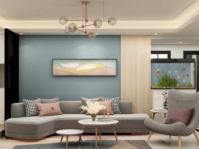 江岸国际北欧风格三居装修案例