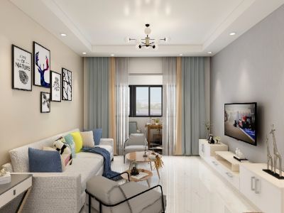 梓州府北欧风格三居装修案例