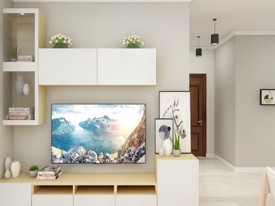 琅樾江山94平米现代简约风格三居室装修案例