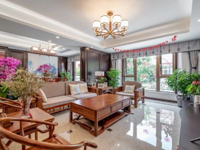 米娅中心168平四居室中式风格装修案例