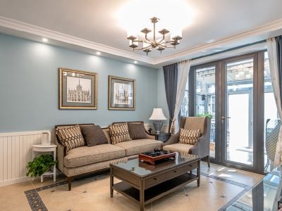 金悦府116平三居室现代轻奢风格装修案例